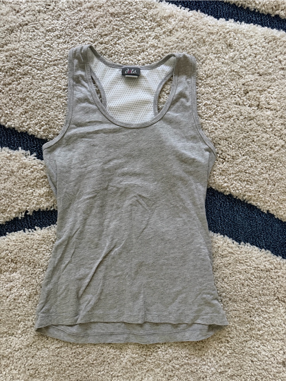 Dots Gray Racerback Tank Top